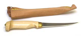 Eagle Claw Tool Filet Knife 4" w/Wood Handle