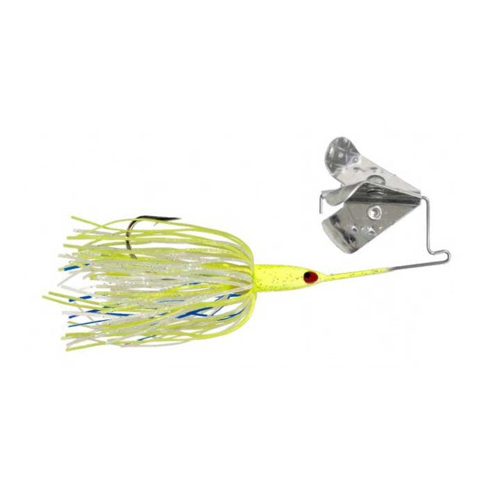 Strike King Tri Wing Mini Buzz 3/16oz Chartreuse/Blue