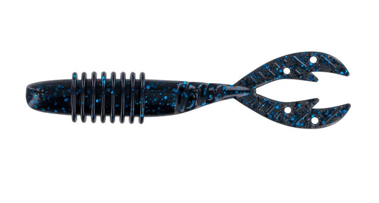 Big Bite Kamikaze Swimon 4.25in 6pk Black Blue Flake