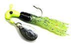 Blakemore Road Runner Turbo Tail 1/16oz 2pk Black/Chartreuse