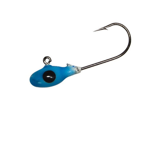 Bobby Garland Mo Glo Jig Head 1/8oz 10ct Blue Glo