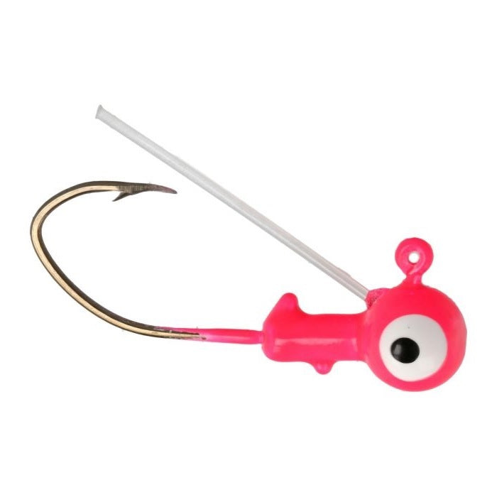 Eagle Claw Pro-V Weedless Ball Jig Head 1/8 10ct Pink