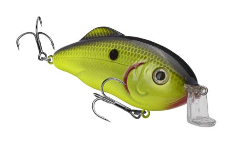 Strike King Hybrid Hunter Shallow 1/2oz  1-3ft Chartreuse with Black Back