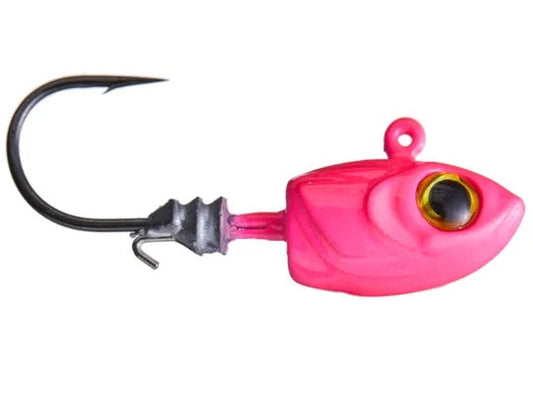 Z-MAN Micro Shad HeadZ 1/16oz Pink Glow 4pk