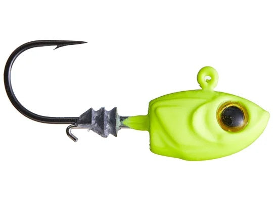 Z-MAN Micro Shad HeadZ 1/16oz Chartreuse 4pk