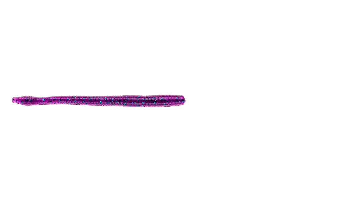 NetBaitBF Finesse Worm 4.75in Junebug 20ct