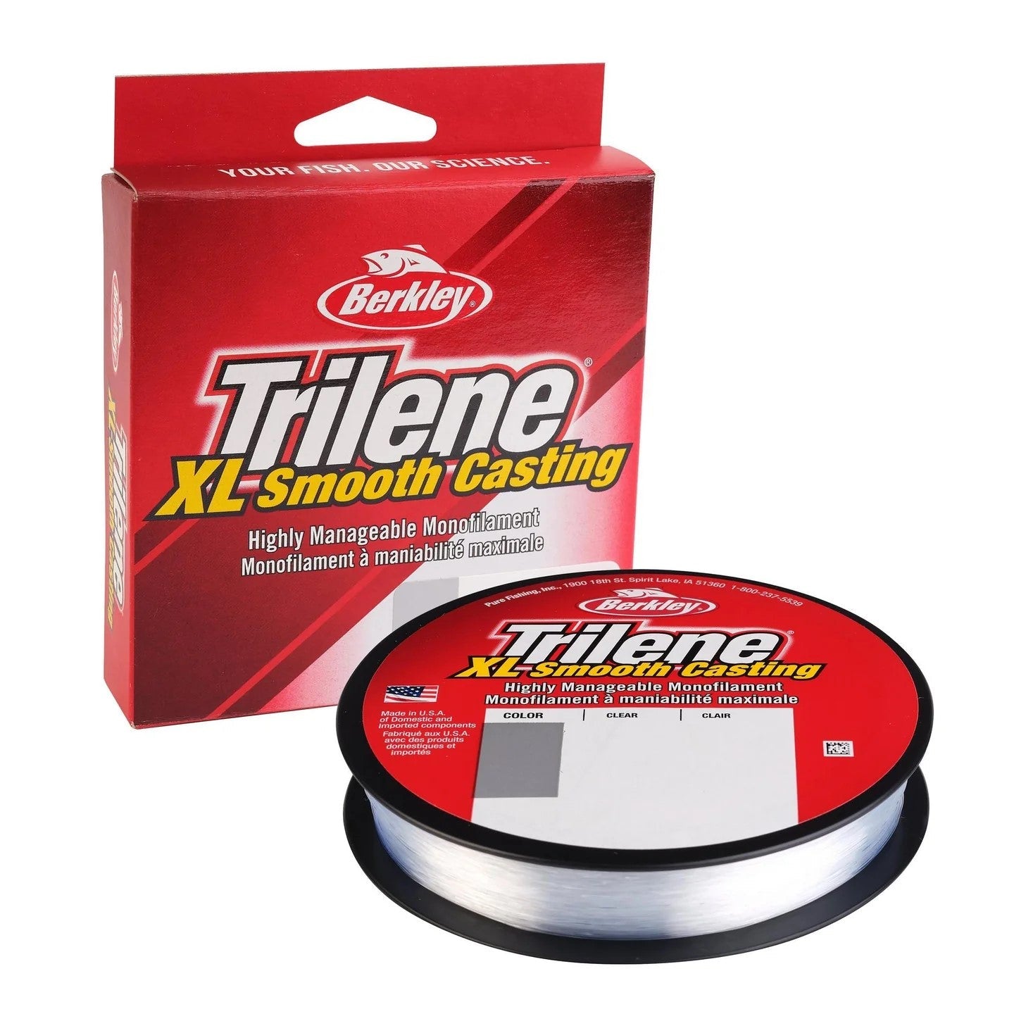 Berkley Trilene XL Monofilament Flourescent Clear Blue 10lb 300yds