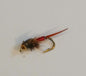 Bead head copper john red nymph size #18