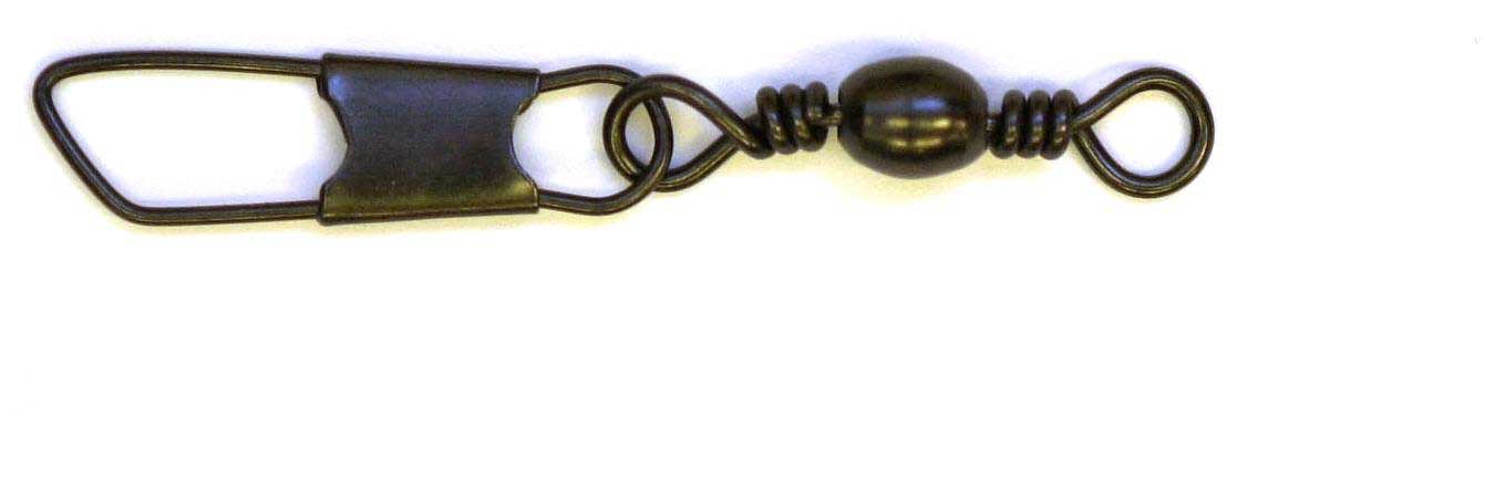 Eagle Claw Swivel-Black Snap 12ct/12pk Size 3