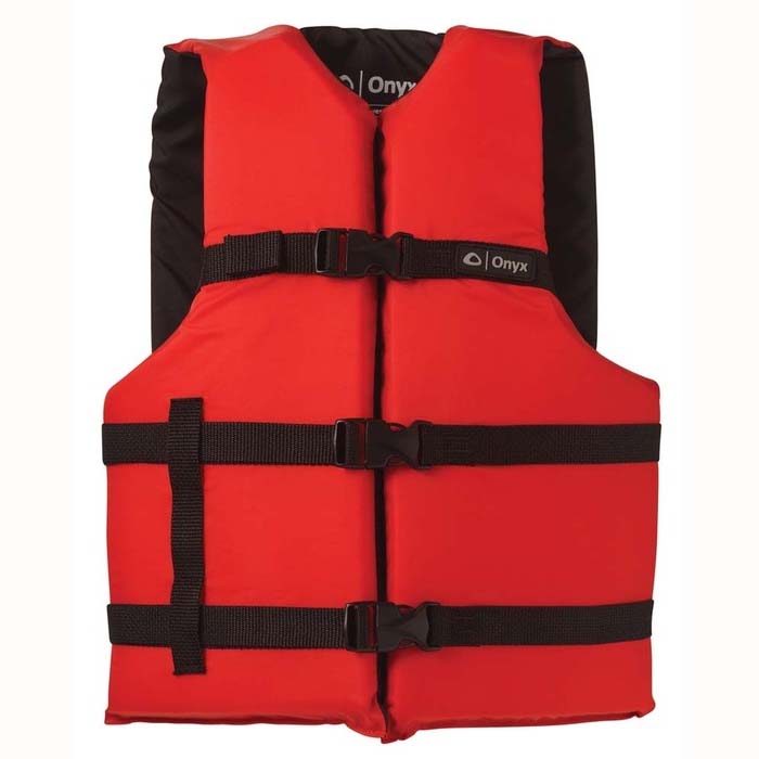 Onyx General Purpose Life Vest Adult Oversize Red