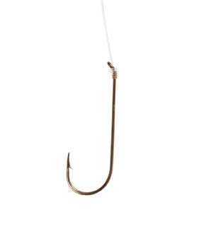 Eagle Claw Aberdeen Bronze Snelled Hook Size 4