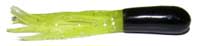 Big Bite Crappie Tubes 1.5" 10ct Black/Chartreuse