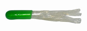 Big Bite Crappie Tubes 1.5" 10ct Green/Pearl