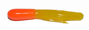 Big Bite Crappie Tubes 1.5" 10ct Orange/Yellow