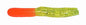 Big Bite Crappie Tubes 1.5" 10ct Orange/Chartreuse. Sparkle