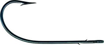 Mustad Sproat Worm Hook Blue 100ct Size 4/0