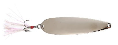 Nichols 4" Flutter Spoon 3/4oz Silver Chrome