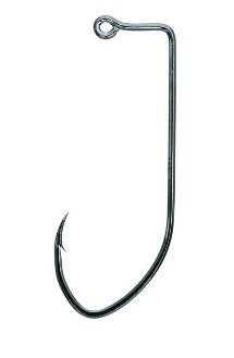 Eagle Claw Pro-V Jig Hook Platinum Black 100ct Size 1/0