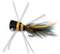 Betts Bass Bug Frog/Black-Yellow Size 1/0