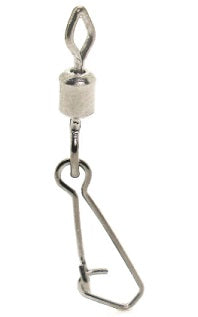 Mustad Rolling Swivel Diamond Eye & Snap Black Size 4 8ct