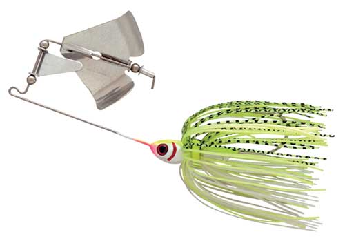 Booyah Buzz Bait 1/2 White Shad-Chartreuse