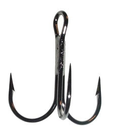 Daiichi Treble Hook Death Trap Round Bend Black Nickle #2 5ct