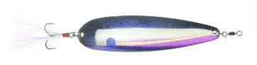 Nichols 5" Lake Fork Flutter Spoon, Purple Threadfin, 1-1/8oz