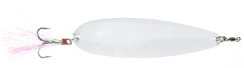 Nichols 5" Lake Fork Flutter Spoon, Snow, 1-1/8oz