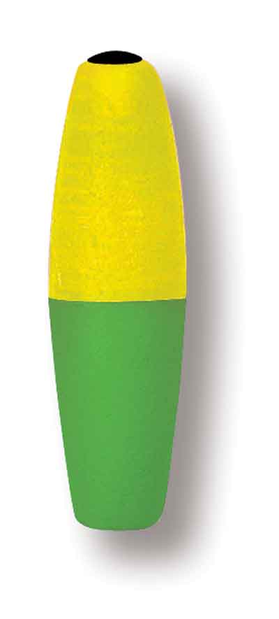 Betts Mr.Crappie Slippers 2.00" 3ct Cigar Yellow/Green