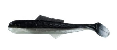 Big Bite Minnow Shad Tail 2.5" 10ct Pearl/Black Back