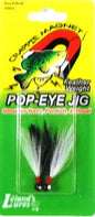 Leland Pop Eye Jig 1/64 2ct Black/White-Black