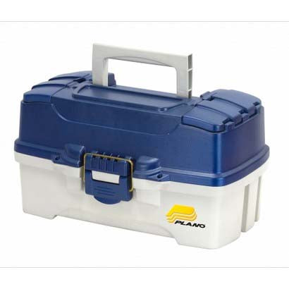 Plano 2-Tray Tackle Box Blue Metallic/Off White