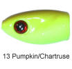 Strikezone Peek-A-Boo Weight 1/8 Pumpkin/Chart