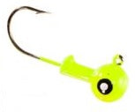 Eagle Claw Ball Jig Head 1/16 10ct Chartreuse